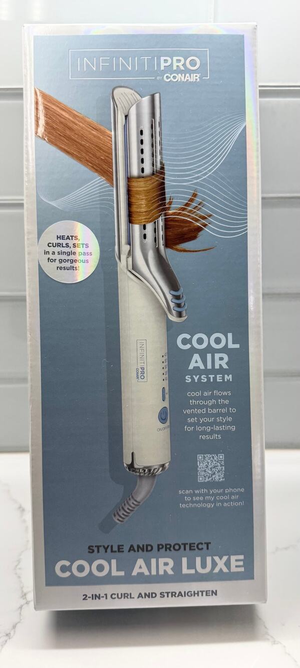 INFINITIPRO by CONAIR: 2-IN-1 Hair Curler & Straightener, Corded, NIB